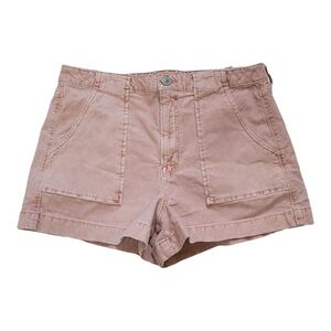 American Eagle pink denim corduroy shorts, super stretch, women’s size 0, NWOT